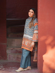 Elegant 3-Piece Printed Suit with Dupatta For Women