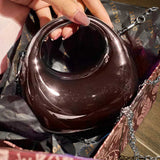 Brown Acrylic Clutch – Sleek & Modern Evening Statement By Dazzle