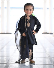 Premium Embroidered Lawn 3-Piece Suit For Girls