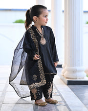 Premium Embroidered Lawn 3-Piece Suit For Girls