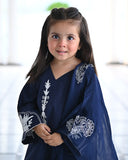 Embroidered Lawn 3-Piece Suit with Chiffon Dupatta For Girls
