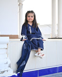 Embroidered Lawn 3-Piece Suit with Chiffon Dupatta For Girls