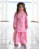 Premium Embroidered Lawn Suit with Block Printed Dupatta For Girls