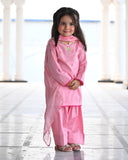 Premium Embroidered Lawn Suit with Block Printed Dupatta For Girls