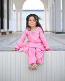 Premium Embroidered Lawn Suit with Block Printed Dupatta For Girls