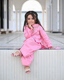 Premium Embroidered Lawn Suit with Block Printed Dupatta For Girls