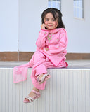 Premium Embroidered Lawn Suit with Block Printed Dupatta For Girls