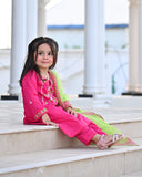 Elegant Embroidered Lawn 3-Piece Suit For Girls