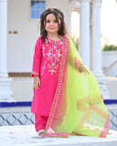 Elegant Embroidered Lawn 3-Piece Suit For Girls