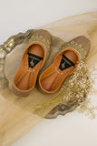 Zarmin Taupe Hand-Embellished Khussa For Women