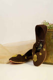 Mehvar Embellished Velvet Khussa For Women