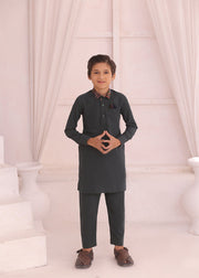 Kids Charcoal Kurta Pajama – Traditional & Comfortable For Boys