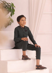 Kids Charcoal Kurta Pajama – Traditional & Comfortable For Boys