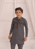 Kids Grey Kurta Pajama – Elegant & Comfortable For Boys