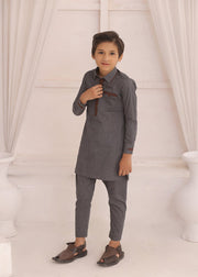 Kids Grey Kurta Pajama – Elegant & Comfortable For Boys