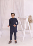 Kids Navy Blue Kurta & Pajama – Classic & Stylish For Boys
