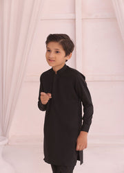 Kids Black Kurta with Pajama – Smart & Elegant For Boys