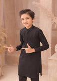 Kids Black Kurta & Pajama – Comfortable Sleepwear Set For Boys