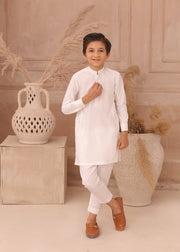 White Kids Kurta Pajama – Classic & Elegant For Boys