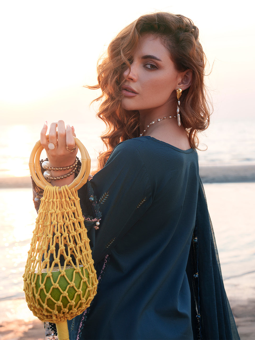 LEILA – Luxury Embroidered Lawn Suit For Women