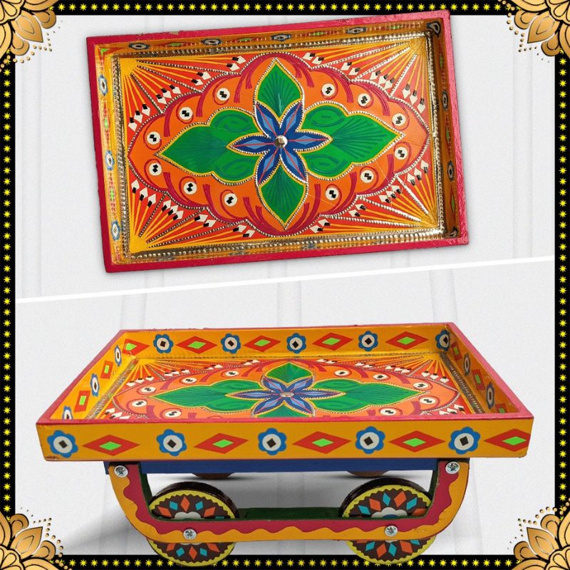Lily Beautiful Wooden Truck-Art Thaila/Cart