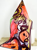 Jeem Calligraphy Shamos Silk Printed Dupatta