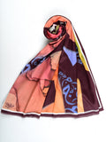 Jeem Calligraphy Shamos Silk Printed Dupatta