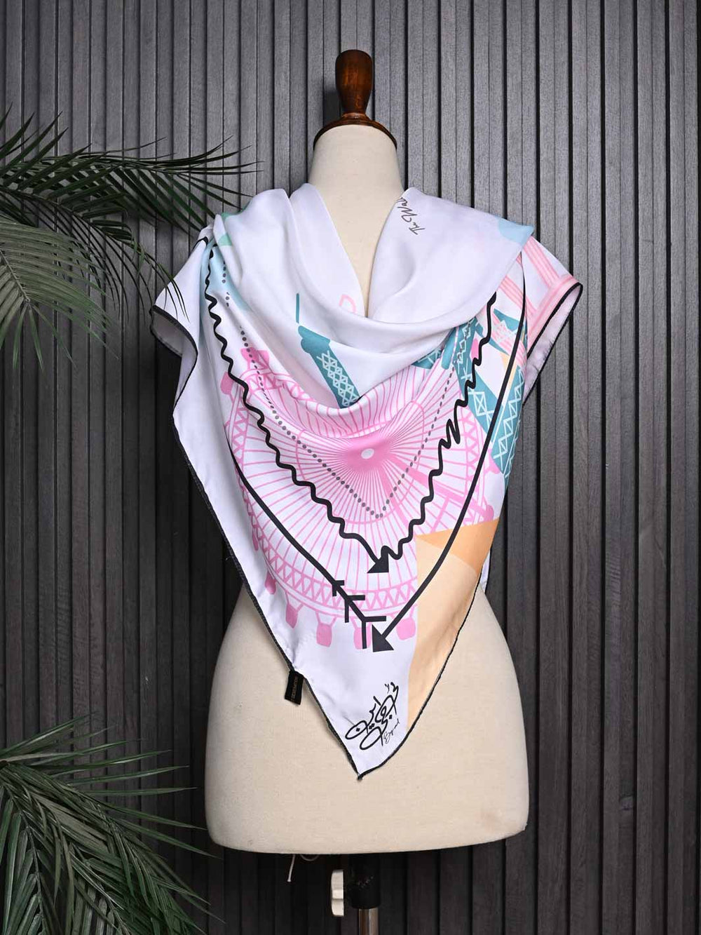 Zindagi Scarf | Luxurious Shamos Silk Elegance For Women
