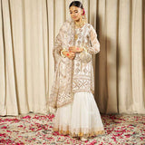 Noorain – Off-White Nikah Bridal Gharara For Women