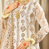 Noorain – Off-White Nikah Bridal Gharara For Women
