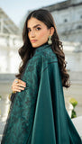 Black & Teal Khaddar 3-Piece Set – Elegant & Timeless For Women