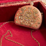 "Faith" Blush Clutch – Grace in Every Stitch By Dazzle
