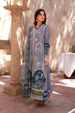 Grey Royal Embroidered Lawn Suit For Women
