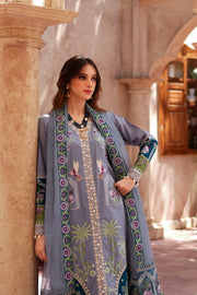 Grey Embroidered Lawn 3 Piece Suit For Women