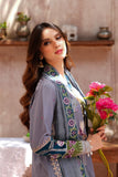 Grey Royal Embroidered Lawn Suit For Women