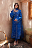 Blue Embroidered Lawn 3 Piece Suit For Women