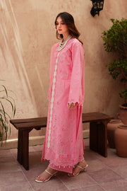 Pink Embroidered Lawn 3 Piece Suit For Women