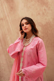 Pink Embroidered Lawn 3 Piece Suit For Women