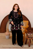 Black Embroidered Lawn 2 Piece Suit For Women