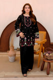 Black Embroidered Lawn 2 Piece Suit For Women