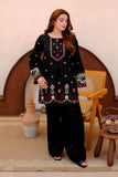 Black Embroidered Lawn 2 Piece Suit For Women