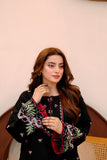 Black Embroidered Lawn 2 Piece Suit For Women