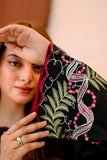 Black Embroidered Lawn 2 Piece Suit For Women