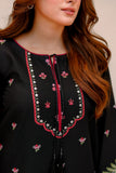 Black Embroidered Lawn 2 Piece Suit For Women