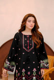 Black Embroidered Lawn 2 Piece Suit For Women