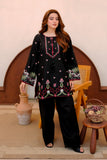 Black Embroidered Lawn 2 Piece Suit For Women