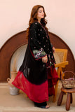 Black Embroidered Lawn 2 Piece Suit For Women