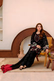 Black Embroidered Lawn 2 Piece Suit For Women