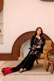 Black Embroidered Lawn 2 Piece Suit For Women