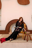 Black Embroidered Lawn 2 Piece Suit For Women